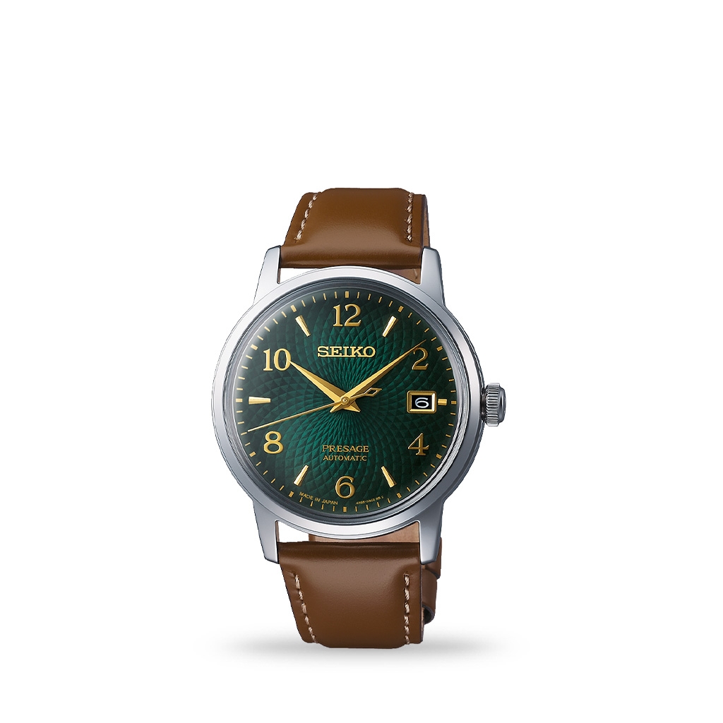 Seiko Presage Cocktail Time series &#8211; Mojito 38mm Leather Strap