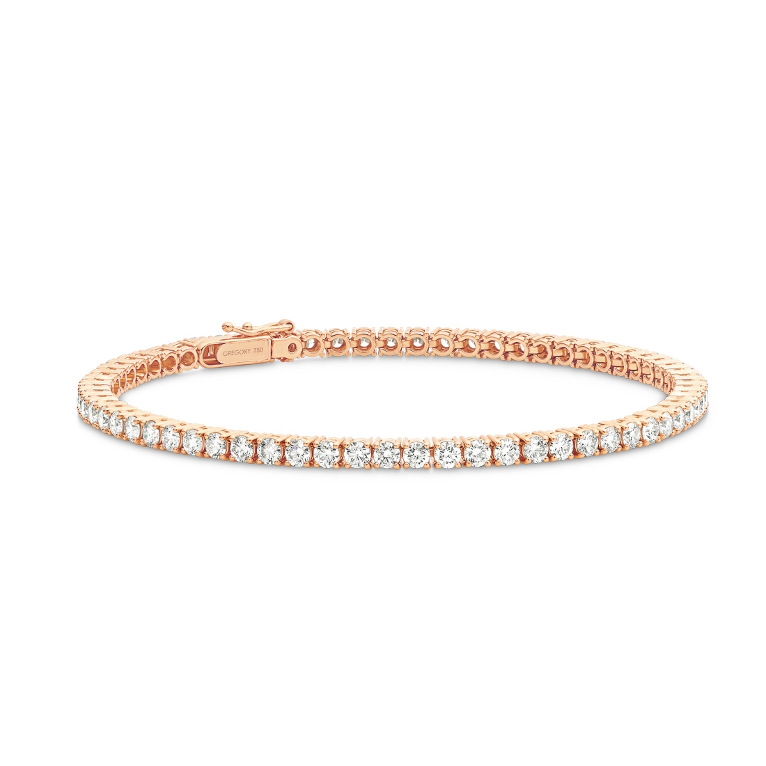 Rose Gold Diamond Tennis Bracelet 2ct - 6ct options