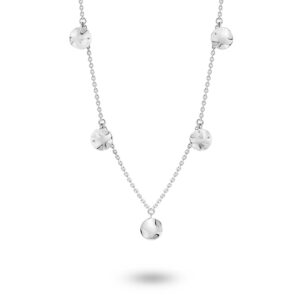 Leyla Rose Mabel Multi Disc Silver Necklace | LRG-N10-42-45cm