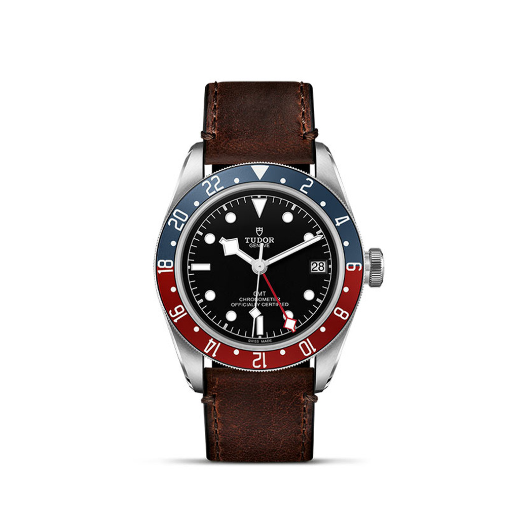 Tudor Black Bay GMT 41mm Brown Leather Strap