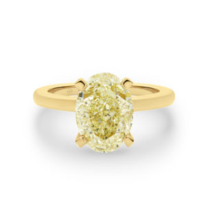 Yellow diamond deals rose gold ring