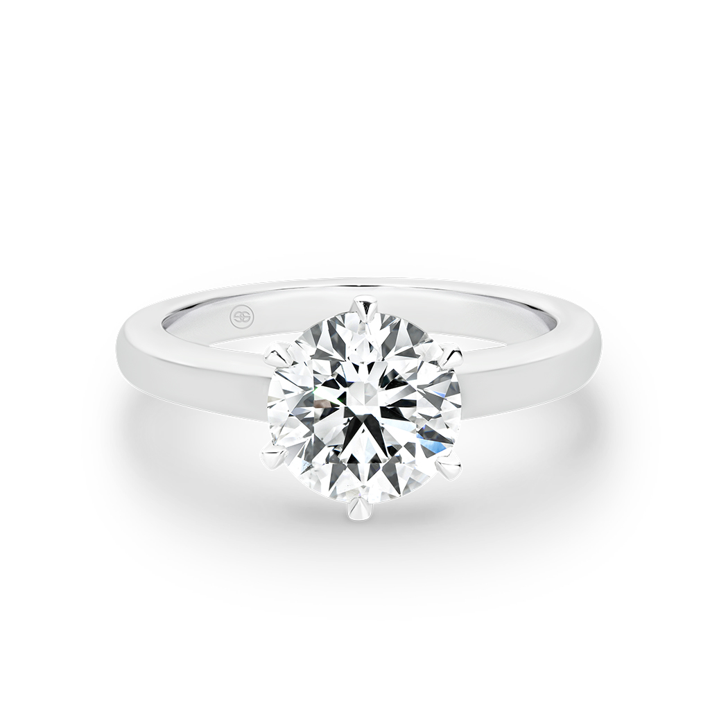 Round Brilliant Solitaire Diamond Engagement Ring - Gregory Jewellers