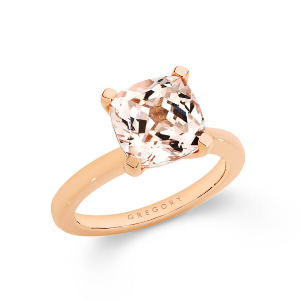 Timeless Solitaire Morganite Engagement Ring