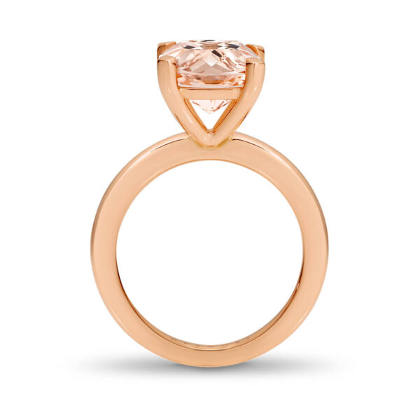 Timeless Solitaire Morganite Engagement Ring