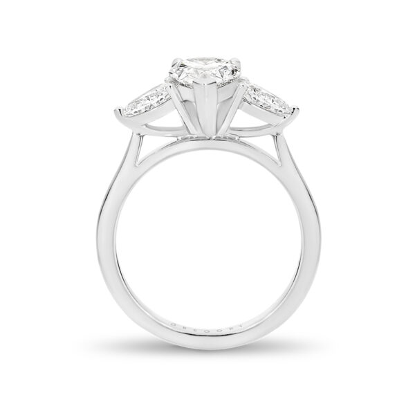 Trilogy Pear Shape Diamond Engagement Ring | A2274