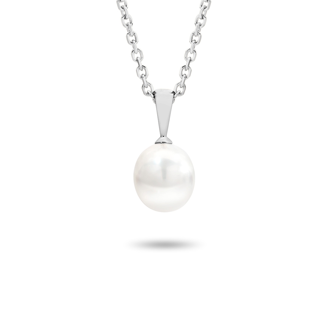 Allure South Sea Pearl Classic Pendant In 18K White Gold