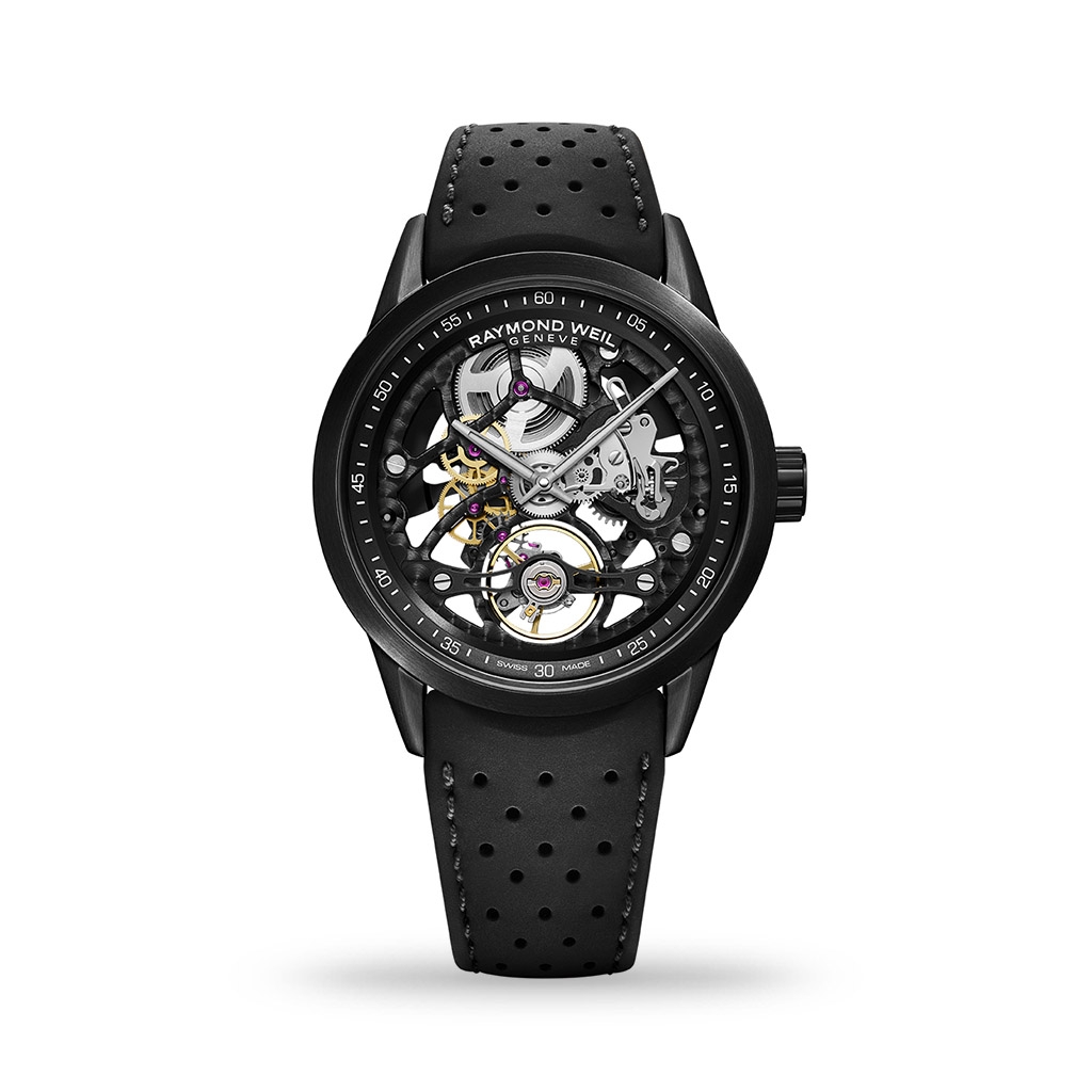 Raymond Weil Freelancer Calibre RW1212 Skeleton 42mm Rubber Strap