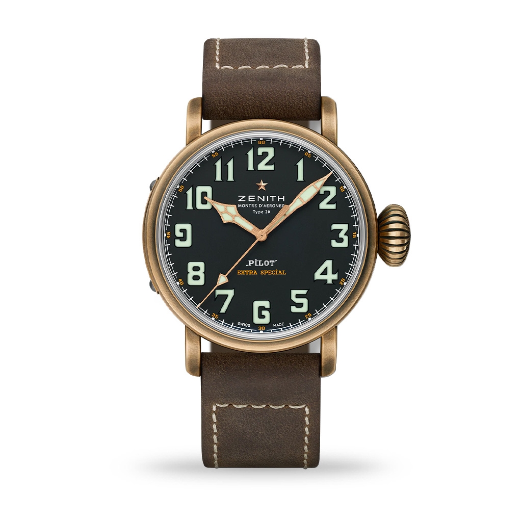 Zenith Pilot Type 20 Bronze 45mm Leather Strap