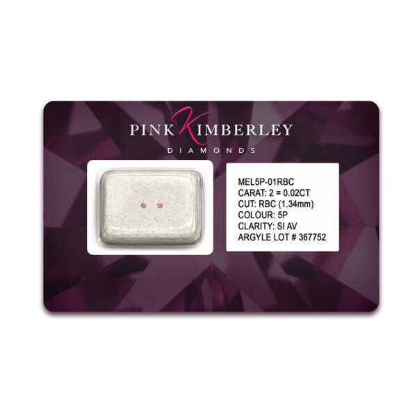 Pink Kimberley Diamonds | MEL5P 01RBC 1.34mm BON #310084