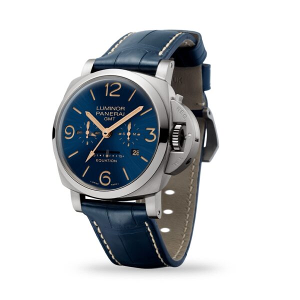 Panerai Luminor Equation of Time 47mm Blue Leather Strap | PAM00670