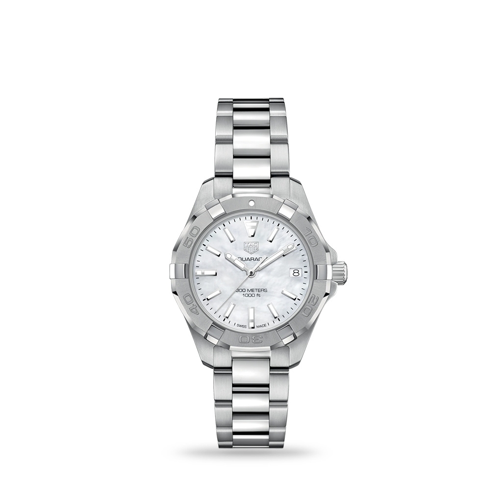 TAG Heuer Aquaracer Quartz White mother-of-pearl 32mm Bracelet