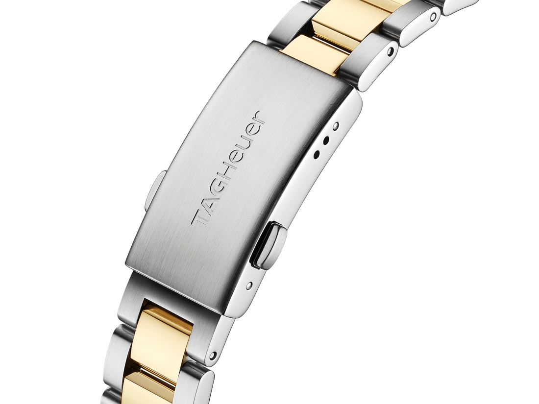 TAG Heuer Aquaracer Quartz White mother-of-pearl Gold Plated 32mm bracelet | WBD1322.BB0320