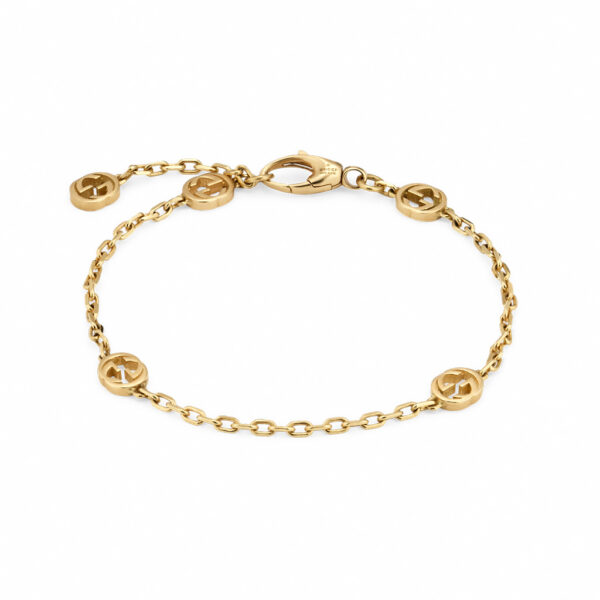 Gucci Interlocking G Bracelet in Yellow Gold | YBA629904001