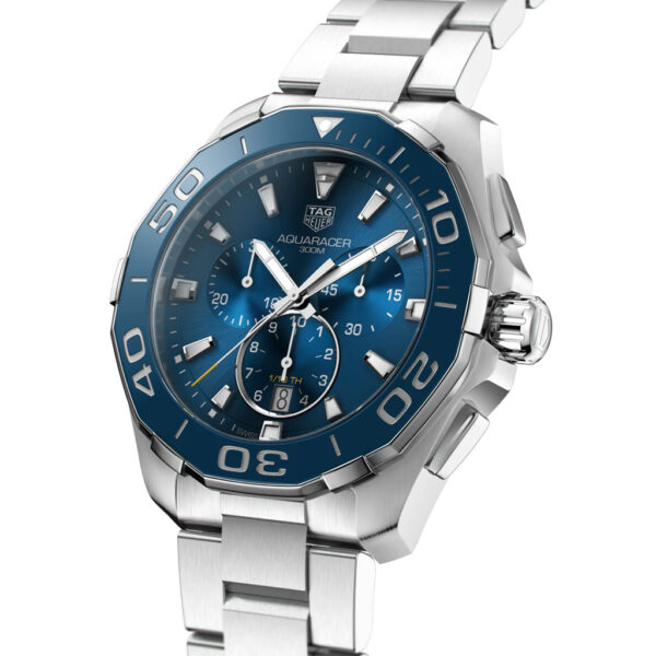 TAG Heuer Aquaracer Quartz Chronograph Blue Dial 43mm Bracelet | CAY111B.BA0927