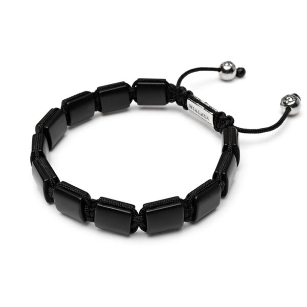 Nialaya The Flatbead Collection - Matte Onyx and Silver | MLUXPL_120