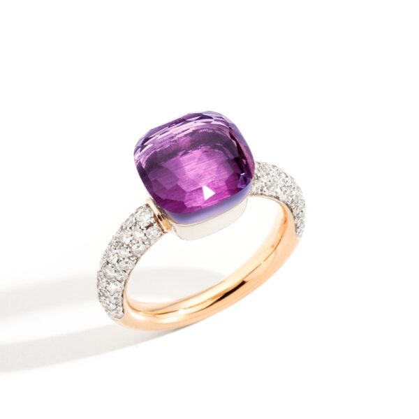 Pomellato Nudo Classic Diamonds & Amethyst Ring | PAB0040_O6WHR_DB0OI