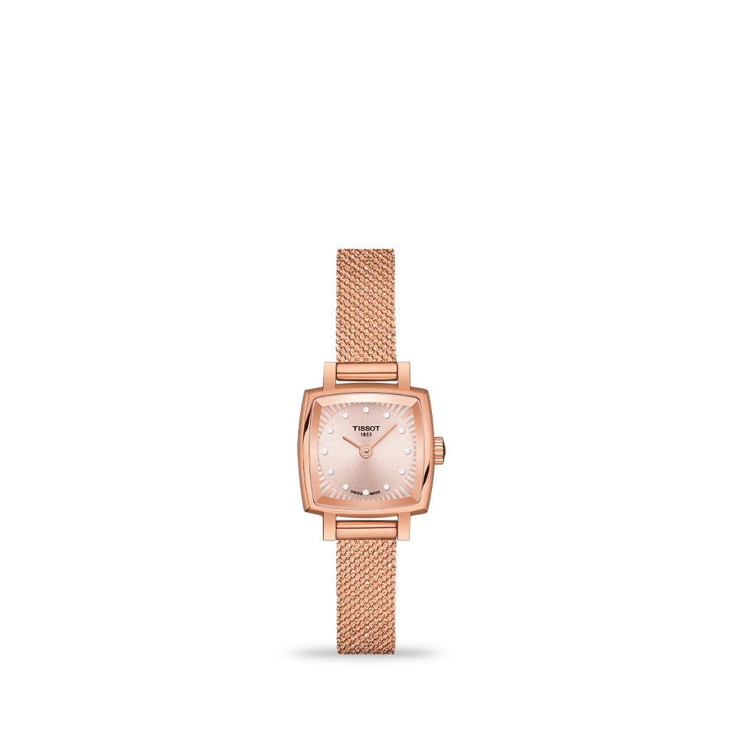 Tissot T-Lady Lovely Square 20mm Rose Gold 5N Bracelet
