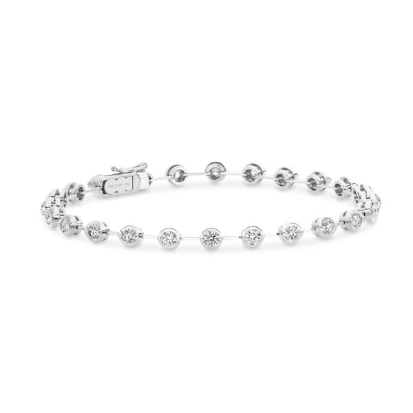 2.00ct White Gold Diamond Bar Tennis Bracelet | TPB095 WG