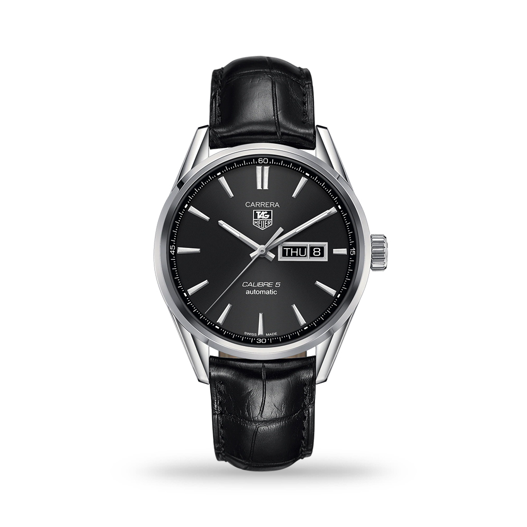 TAG Heuer Carrera Automatic Black Dial 41mm Leather Band