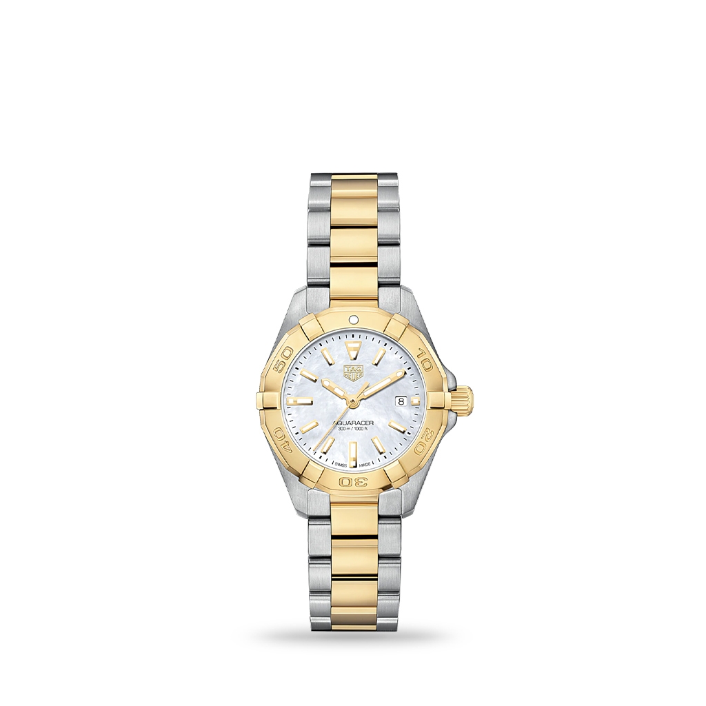 TAG Heuer Aquaracer Quartz White mother-of-pearl 27mm Bracelet