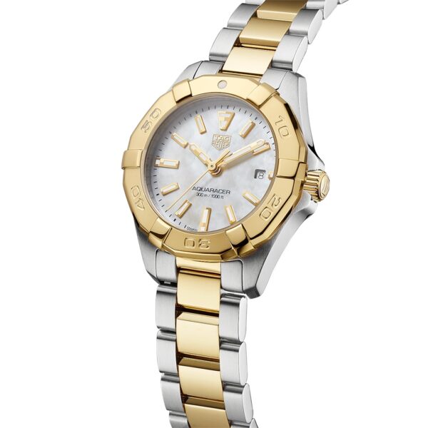 TAG Heuer Aquaracer Quartz 27mm White mother-of-pearl Bracelet | WBD1420.BB0321