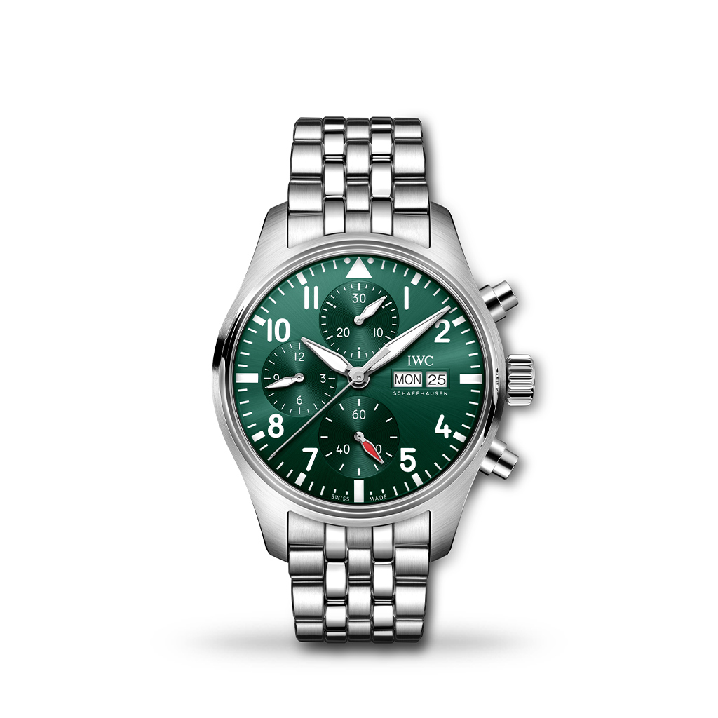IWC Pilot&#8217;s Automatic Chronograph Green 41mm Bracelet