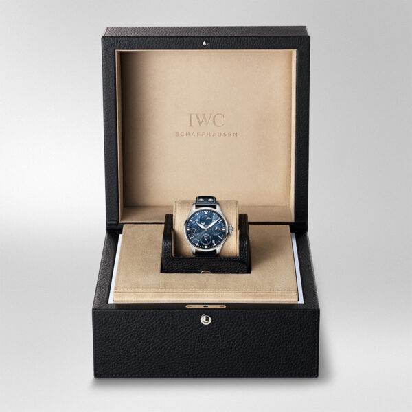 IWC Pilot's Perpetual Calendar Automatic Blue Dial 46mm Calfskin Strap | IW503605