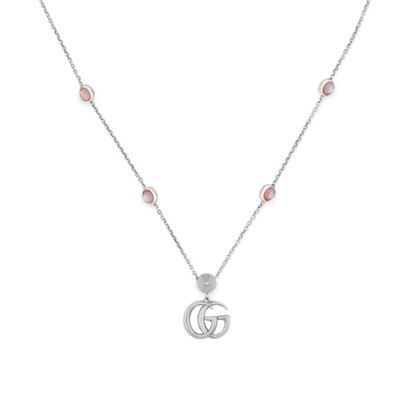 Gucci Double G Marmont Flower Pendant Necklace | YBB527399002_001