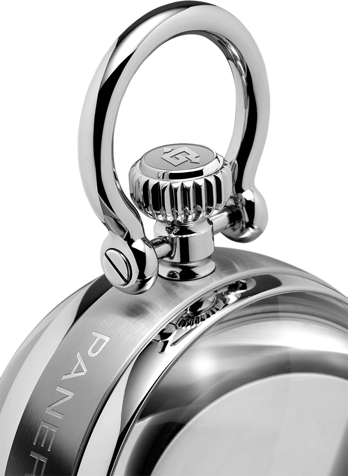 Panerai Table Clock 65mm Polished Steel
