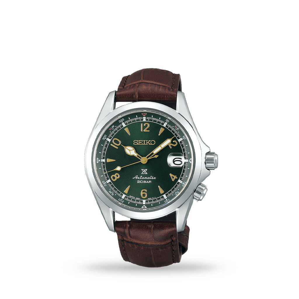 Seiko Prospex Alpinist Automatic 39mm Calfskin Leather Strap