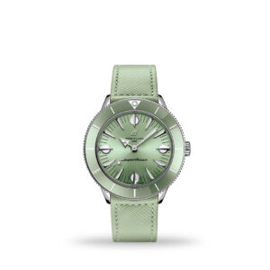 Superocean Heritage '57 Pastel Paradise Green Dial 38mm Leather Strap | A10340361L1X1