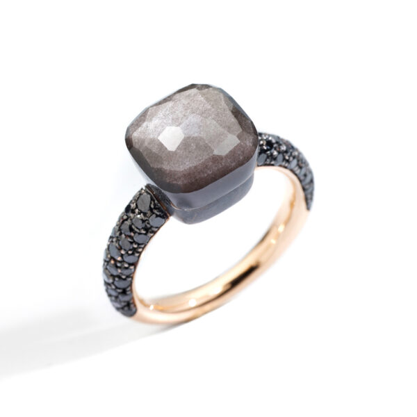 Pomellato Nudo Classic Obsidian & Black Diamonds Dress Ring - PAB9050_OT000_DBKOS-52