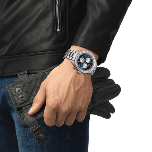 Tissot T-Sport PRS 516 Quartz Chronograph Blue Dial 45mm Bracelet | T1316171104200