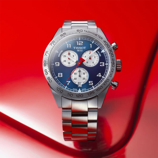 Tissot T-Sport PRS 516 Quartz Chronograph Blue Dial 45mm Bracelet | T1316171104200