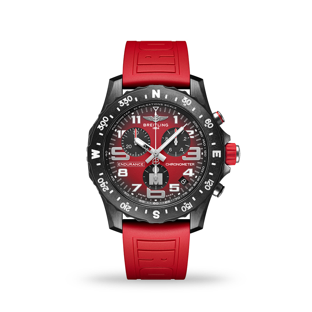 Breitling Endurance Pro Ironman Automatic 44mm Red Rubber Strap