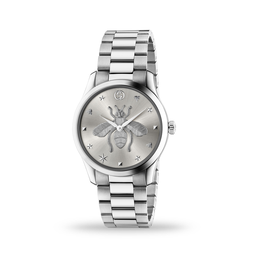 Gucci G-Timeless 38mm Quartz Steel Case and Bracelet