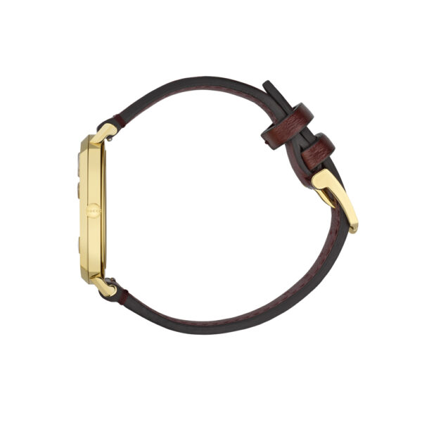 Gucci Grip 38mm Quartz Yellow Gold PVD Case Leather Strap | YA157411