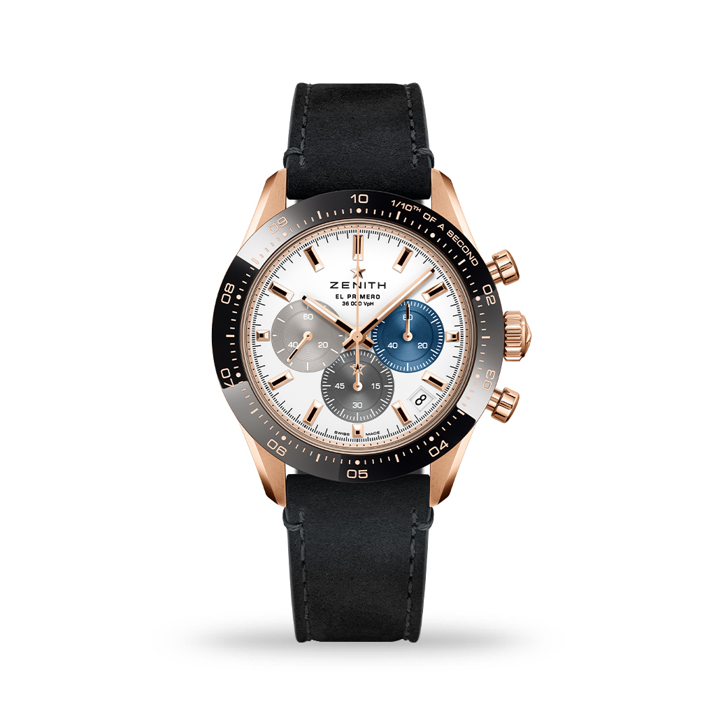 Zenith Chronomaster Sport 41mm Rose Gold Leather Strap