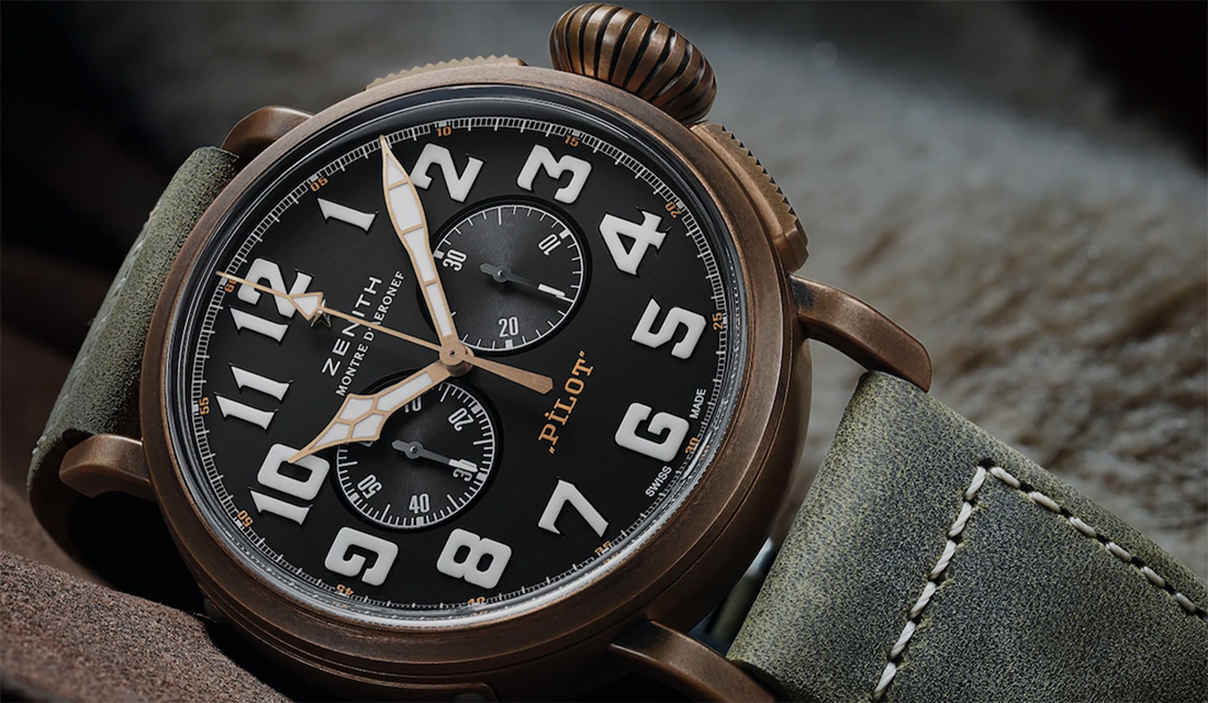 Zenith Pilot Type 20 Chronograph Extra Special 45mm Leather Strap | 29.2430.4069/21.C800