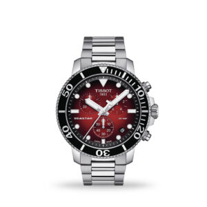 Tissot Seastar 1000 Quartz Chronograph Red Dial 45mm Bracelet | T1204171142100