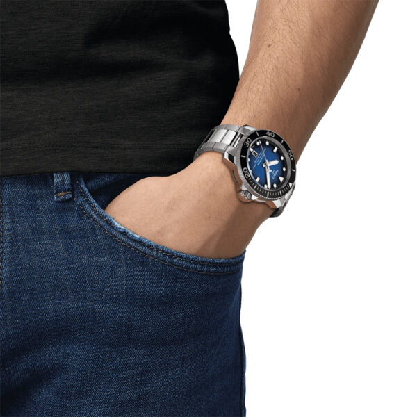 Tissot Seastar 2000 Powermatic 80 Blue Dial 46mm Bracelet | T1206071104101