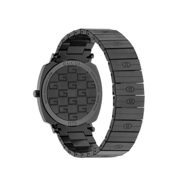 Gucci Grip 38mm Grey PVD Case Black PVD Strap | YA157429