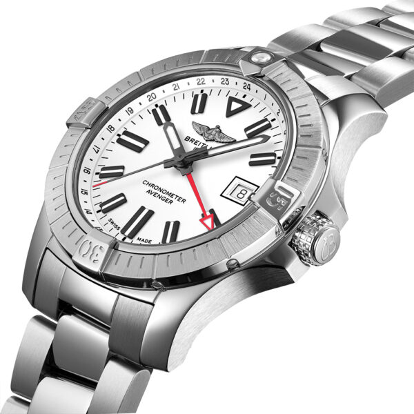 Breitling Avenger Automatic GMT 43 White Dial Bracelet | A32397101A1A1