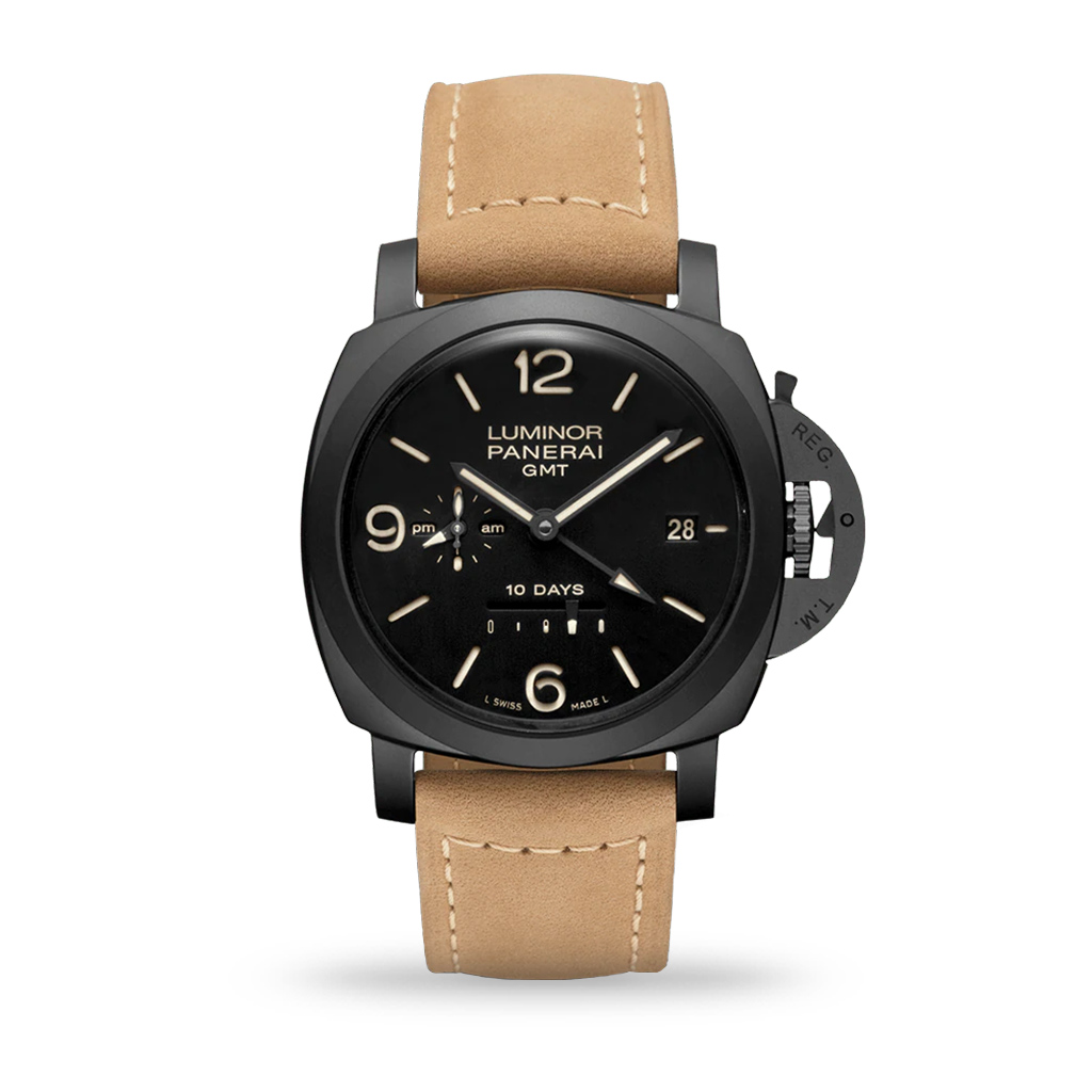 Panerai Luminor GMT 10 Days 44mm Brown Leather Strap