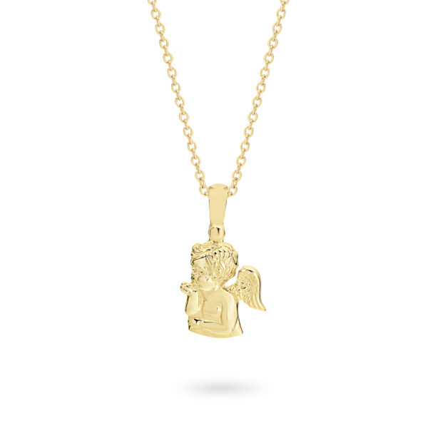 Faith Jewellery Collection 18K Yellow Gold Cherub Pendant | C17 YG