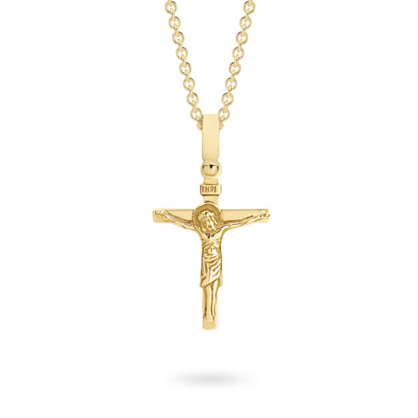 Faith Jewellery Collection 18K Yellow Gold Polished Crucifix Pendant | C5YG