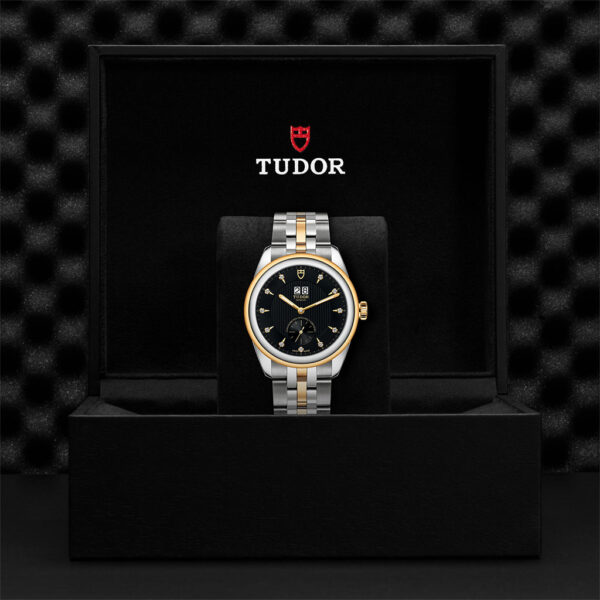 Tudor Glamour Double Date 42mm Black Dial Steel and Yellow Gold Bracelet | M57103-0004