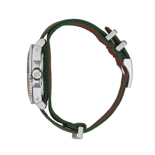 Gucci Dive 40mm Quartz Steel Case Web Strap | YA136339