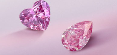 two pink diamonds