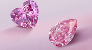 two pink diamonds